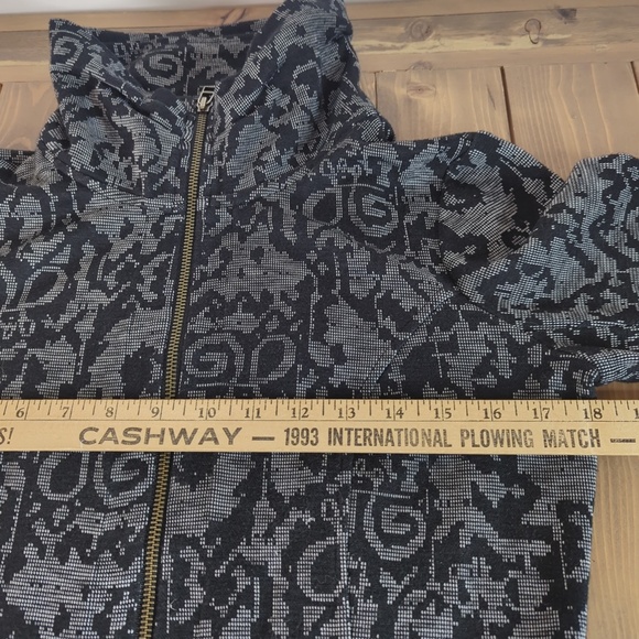 Tonia Debellis Black White Shiloh Zip Jacket - Picture 6 of 10